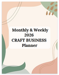 Craft Planner Side Hustle Planner 2026