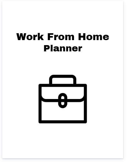 Work From Home Planner