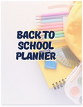 Back To School Planner