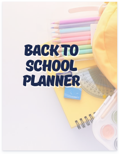 Back To School Planner