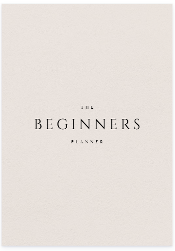 Beginners Planner