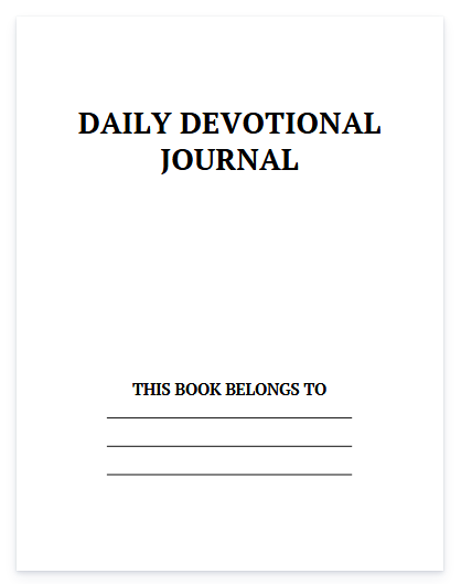Devotional Planner