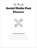 Social Media Post Monthly Planner